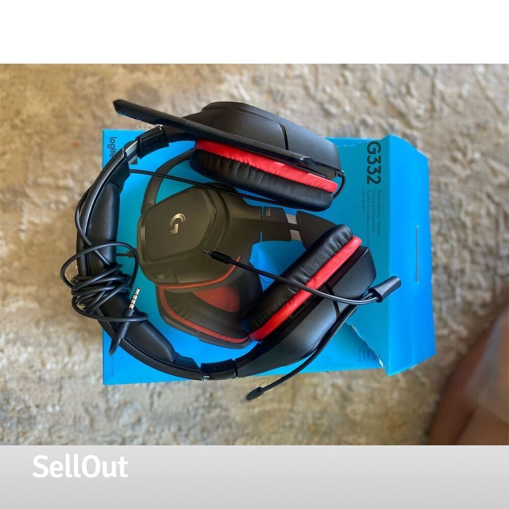 Logitech G332 Stereo Gaming Headset for PC & PS4 Multicolor open box